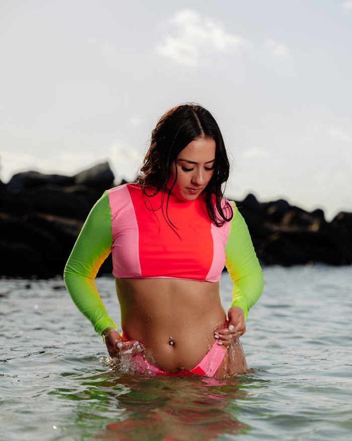 Piper Color Block Bikini Bottom